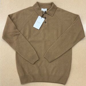 NWT Octobre Editions tan polo wool sweater